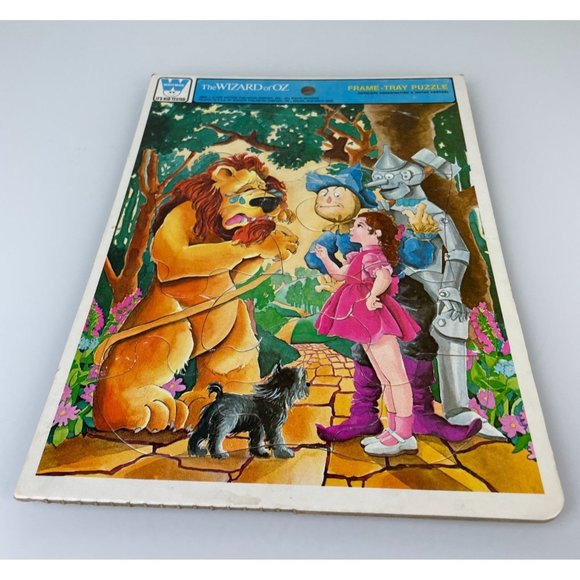 Vintage Whitman Wizard of Oz Frame Tray Puzzle12 Pieces 1976 Pre-School Toy - Picture 2 of 12